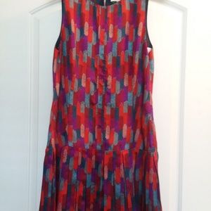 Fossil Mod Dress w/ Micro Pleating